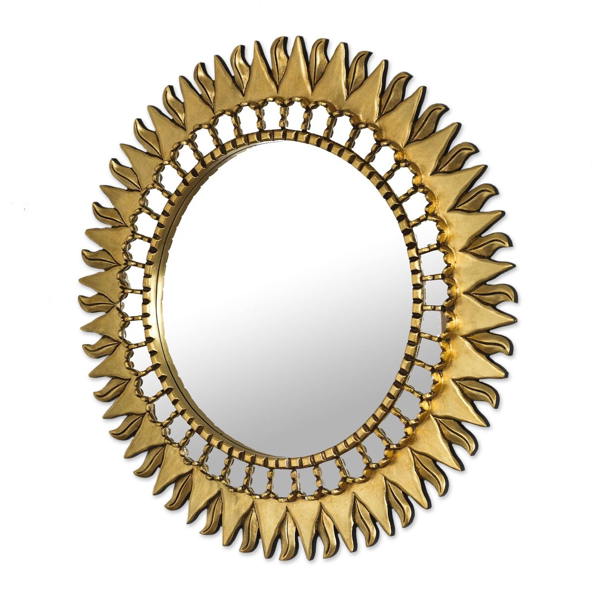 NOVICA Inca Sunburst Mohena Mirror