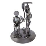 NOVICA Rustic Infusion Nurse, Recycled auto parts sculpture