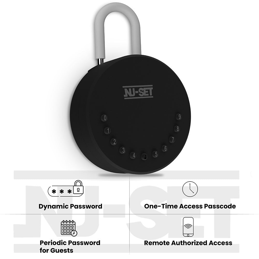 NUSET Smart-Box Series: Electronic Combination Lockbox, Smart Key Storage Box, Wall Mount