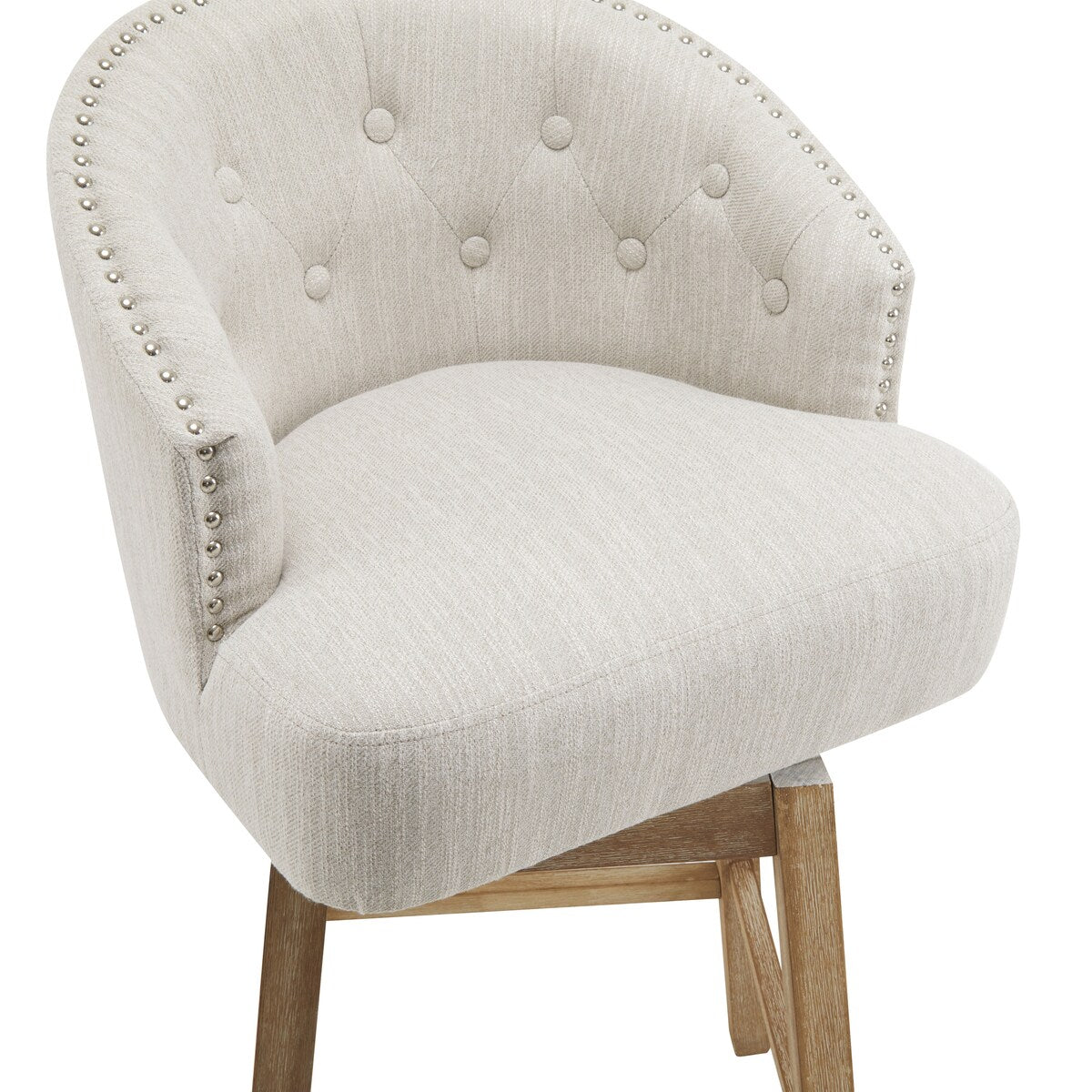 Moore Modern Rubberwood Swivel 33.25-Inch Barstool (set of 2) by Christopher Knight Home