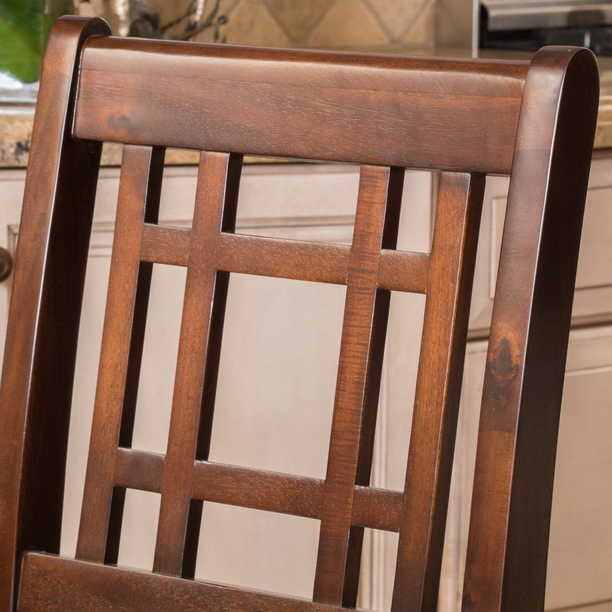 Nadia Acacia 26-inch Wood Counter Stool (Set of 2) by Christopher Knight Home
