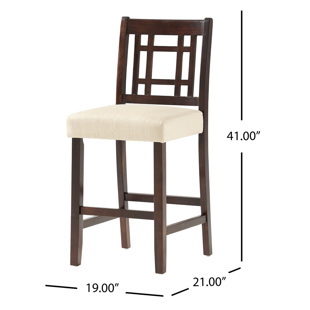 Nadia Acacia 26-inch Wood Counter Stool (Set of 2) by Christopher Knight Home