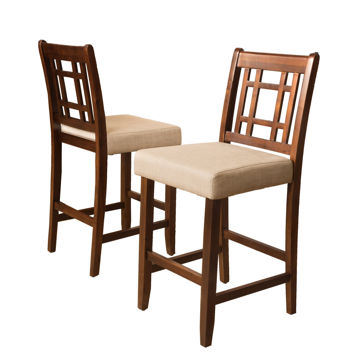 Nadia Acacia 26-inch Wood Counter Stool (Set of 2) by Christopher Knight Home