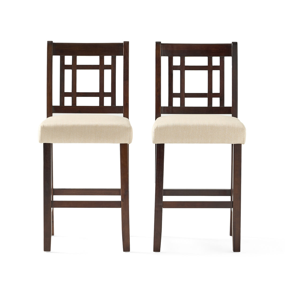 Nadia Acacia 26-inch Wood Counter Stool (Set of 2) by Christopher Knight Home