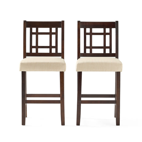 Nadia Acacia 26-inch Wood Counter Stool (Set of 2) by Christopher Knight Home