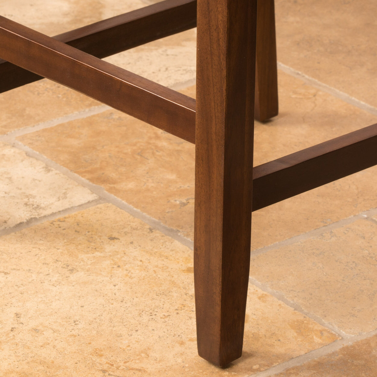 Nadia Acacia 26-inch Wood Counter Stool (Set of 2) by Christopher Knight Home