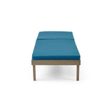 Nadine Outdoor Acacia Wood Cushioned Chaise Lounge Set by Christopher Knight Home