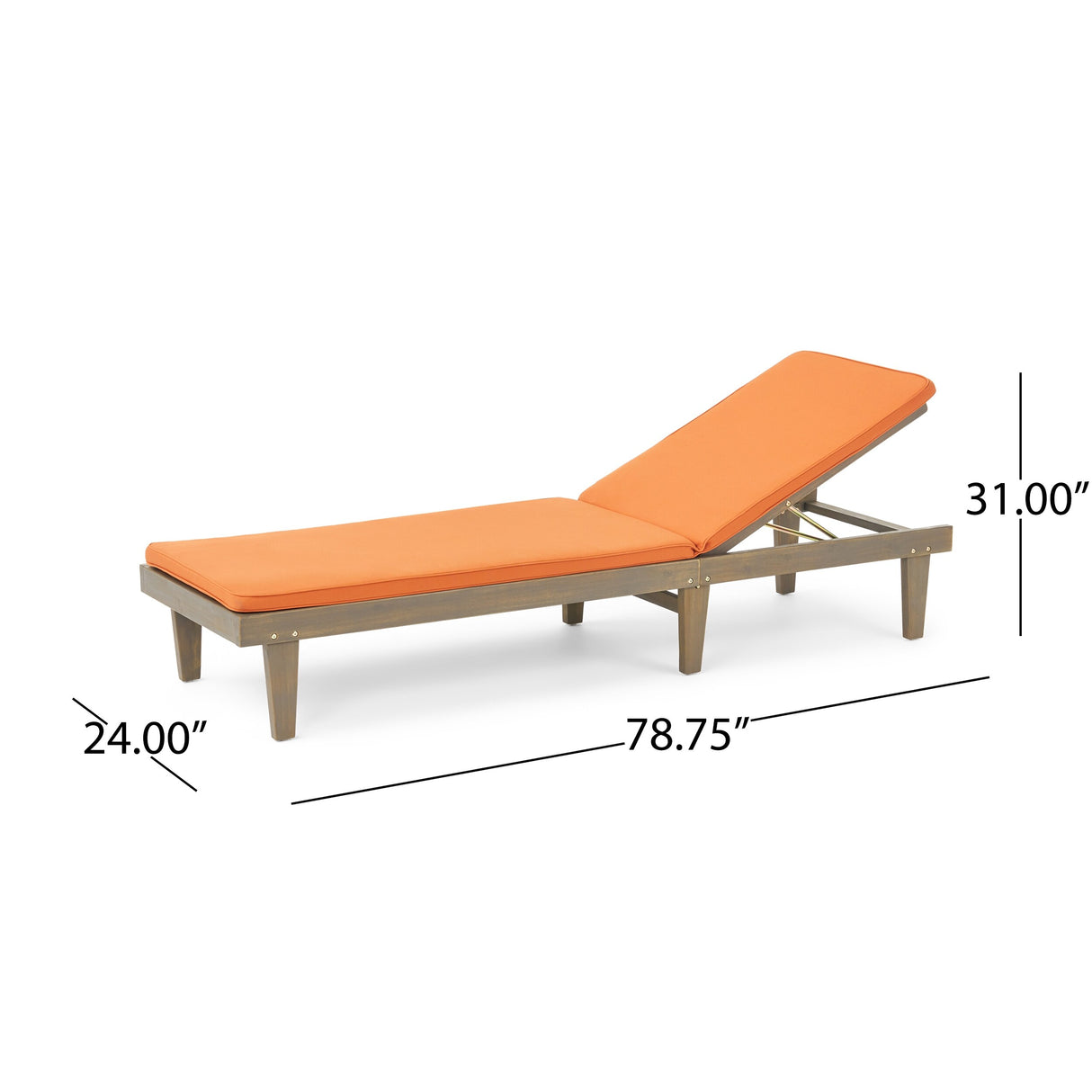 Nadine Outdoor Acacia Wood Cushioned Chaise Lounge Set by Christopher Knight Home