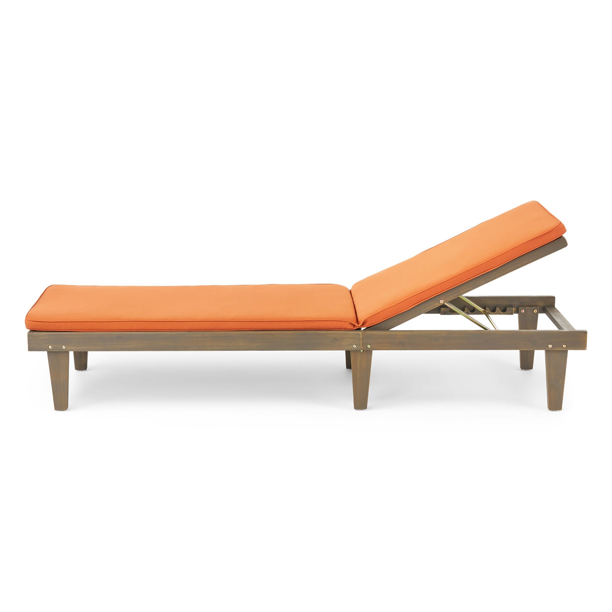 Nadine Outdoor Acacia Wood Cushioned Chaise Lounge Set by Christopher Knight Home