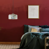 Nadya River of Goods Painted Silver Glass and Metal Square Shade Pendant Light - 10"x 10"x 8.5/73.5"