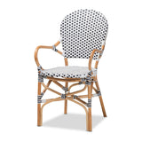 Naila French Provincial Plastic Weaving/ Rattan Indoor/ Outdoor Dining Set(5PC)