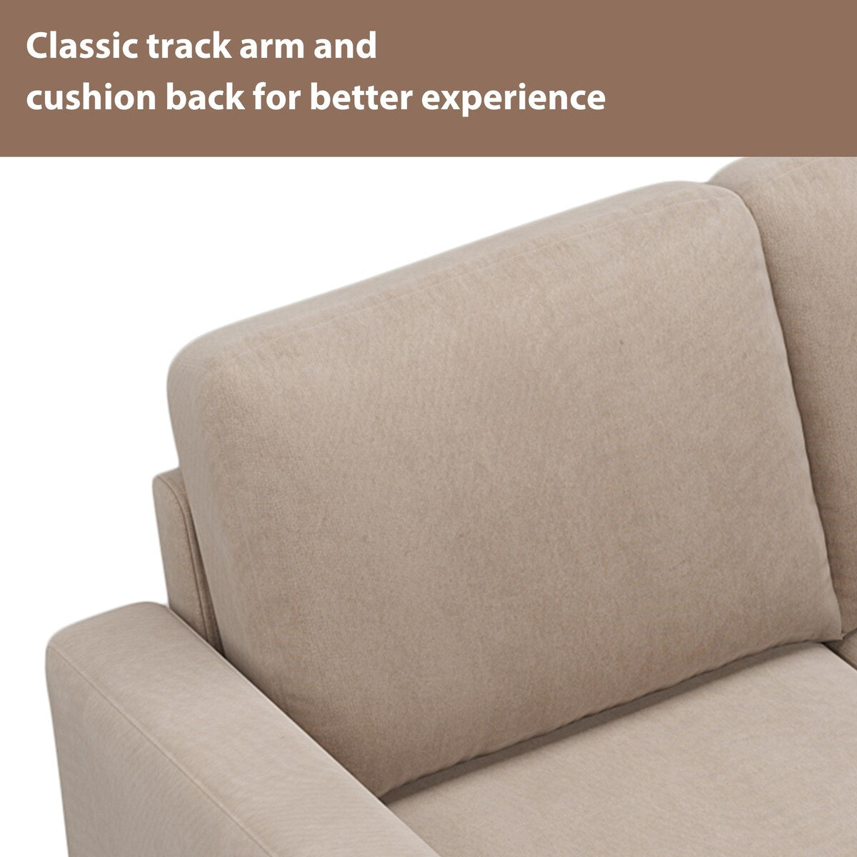 Nailheaded Textured Fabric 3 pieces Sofa Set, L Sectional Sofa with Ottoman,Reversible Storage Chaise