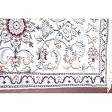 Nain Floral Hand Knotted Wool Persian Rug - 4'8" x 2'3" Runner