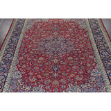 Najafabad Floral Medallion Traditional Handmade Wool Persian Area Rug - 12'10" x 9'11"
