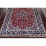 Najafabad Floral Medallion Traditional Handmade Wool Persian Area Rug - 12'10" x 9'11"