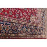 Najafabad Floral Medallion Traditional Handmade Wool Persian Area Rug - 13'10" x 9'8"