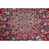 Najafabad Floral Medallion Traditional Handmade Wool Persian Area Rug - 13'10" x 9'8"