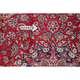 Najafabad Floral Medallion Traditional Handmade Wool Persian Area Rug - 13'10" x 9'8"