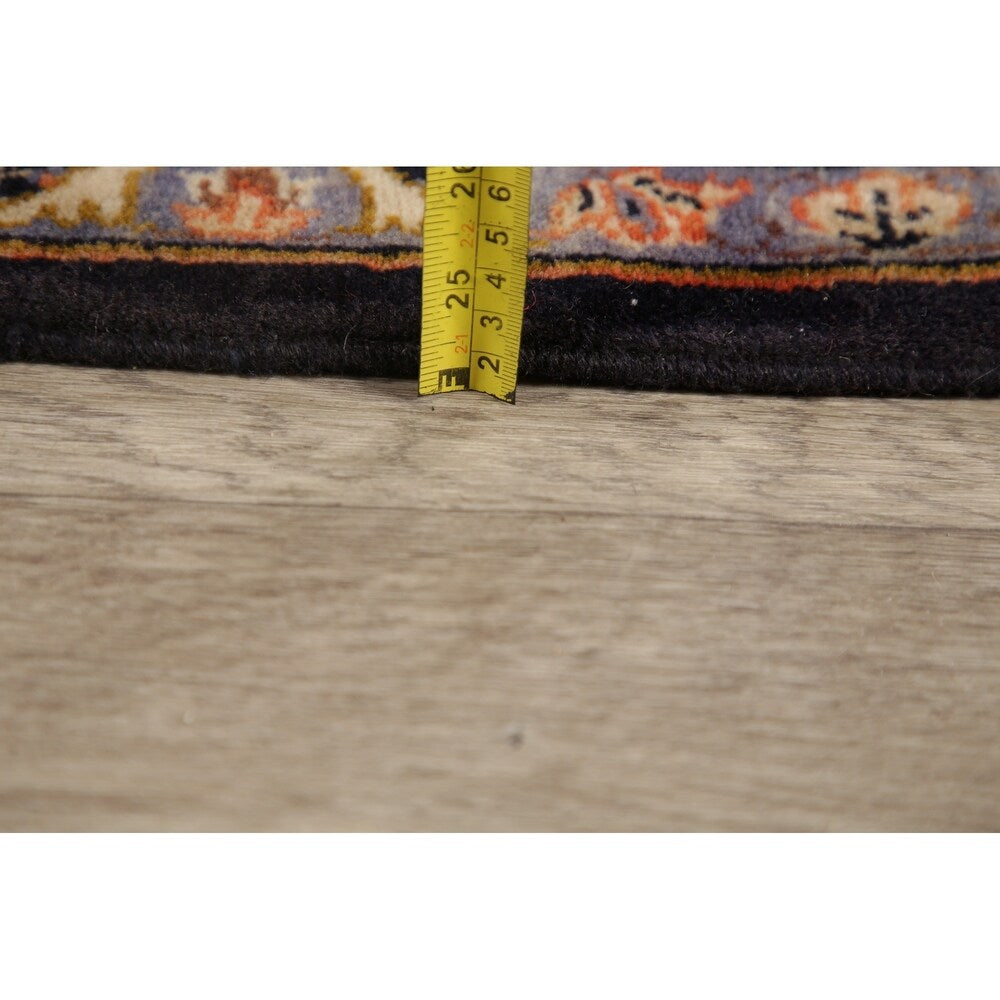 Najafabad Medallion Abrash Hand Knotted Wool Vintage Persian Area Rug - 15'11" x 10'2"