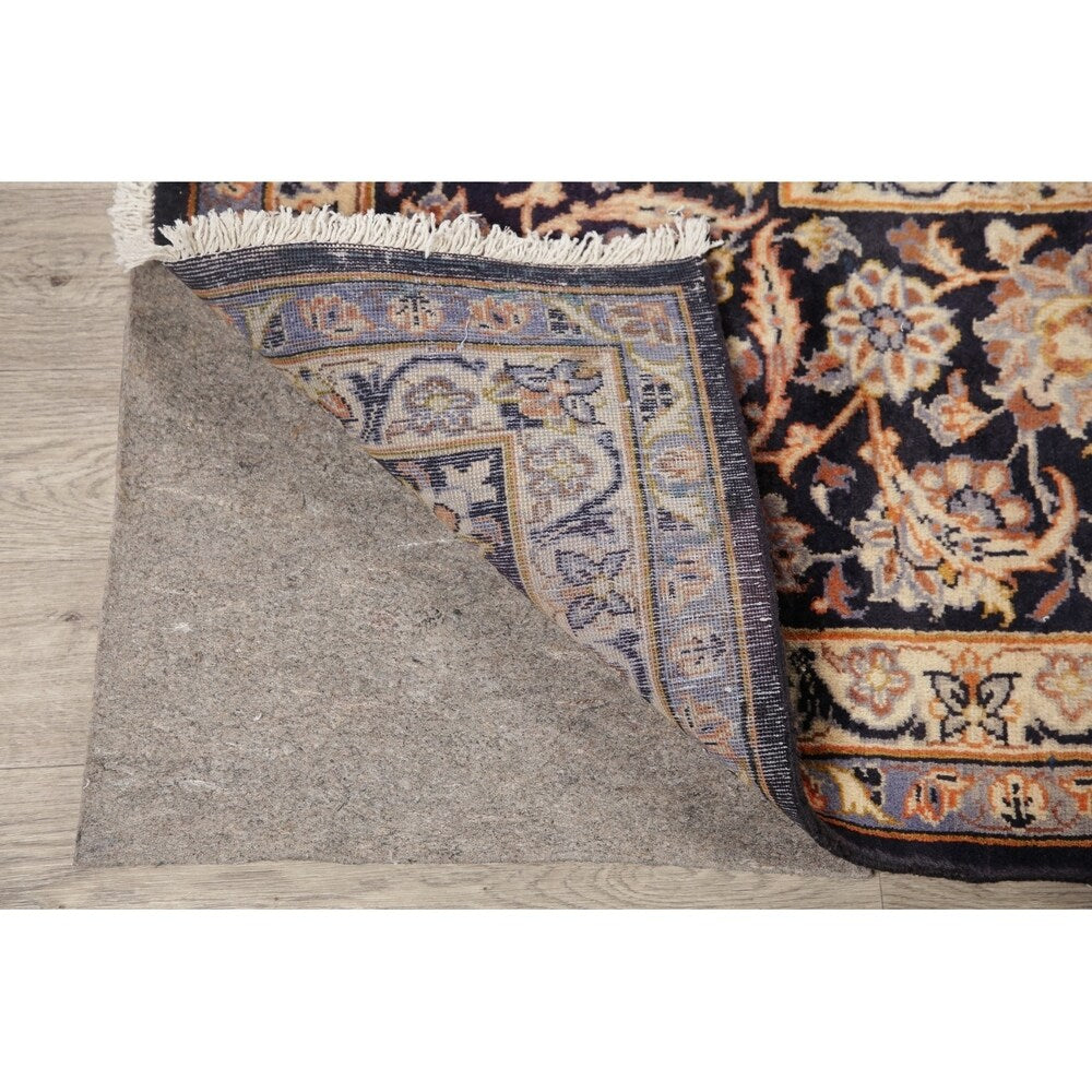 Najafabad Medallion Abrash Hand Knotted Wool Vintage Persian Area Rug - 15'11" x 10'2"