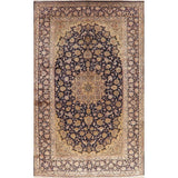 Najafabad Medallion Abrash Hand Knotted Wool Vintage Persian Area Rug - 15'11" x 10'2"