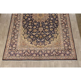 Najafabad Medallion Abrash Hand Knotted Wool Vintage Persian Area Rug - 15'11" x 10'2"