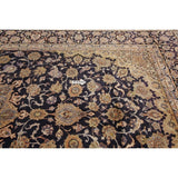 Najafabad Medallion Abrash Hand Knotted Wool Vintage Persian Area Rug - 15'11" x 10'2"
