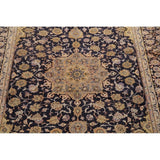 Najafabad Medallion Abrash Hand Knotted Wool Vintage Persian Area Rug - 15'11" x 10'2"