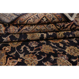 Najafabad Medallion Abrash Hand Knotted Wool Vintage Persian Area Rug - 15'11" x 10'2"