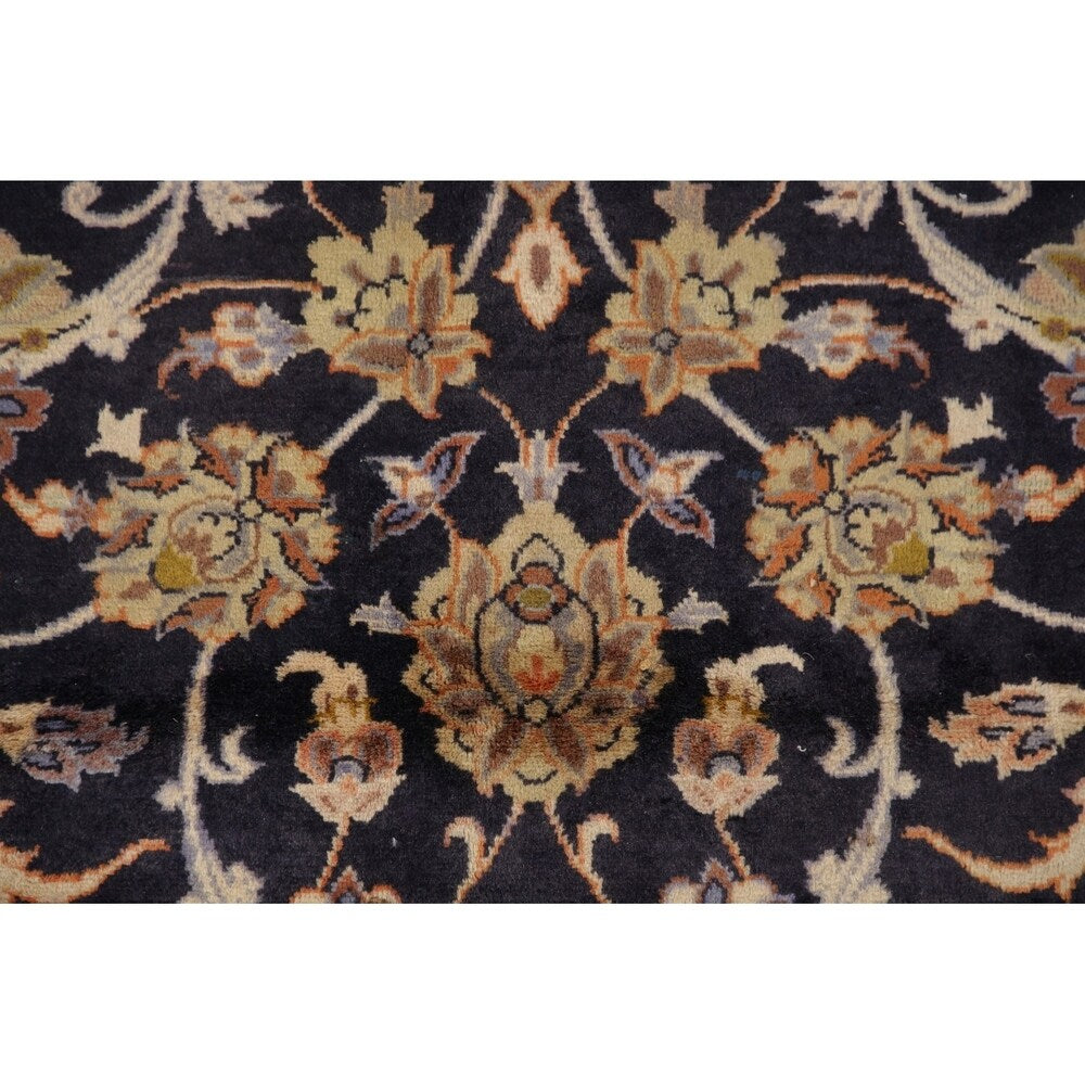 Najafabad Medallion Abrash Hand Knotted Wool Vintage Persian Area Rug - 15'11" x 10'2"