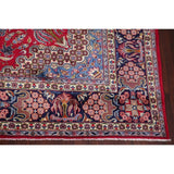 Najafabad Medallion Oriental Handmade Wool Vintage Persian Area Rug - 13'3" x 9'6"