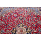 Najafabad Medallion Oriental Handmade Wool Vintage Persian Area Rug - 13'3" x 9'6"