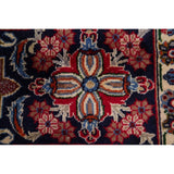 Najafabad Medallion Oriental Handmade Wool Vintage Persian Area Rug - 13'3" x 9'6"
