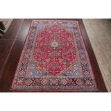 Najafabad Medallion Oriental Handmade Wool Vintage Persian Area Rug - 13'3" x 9'6"