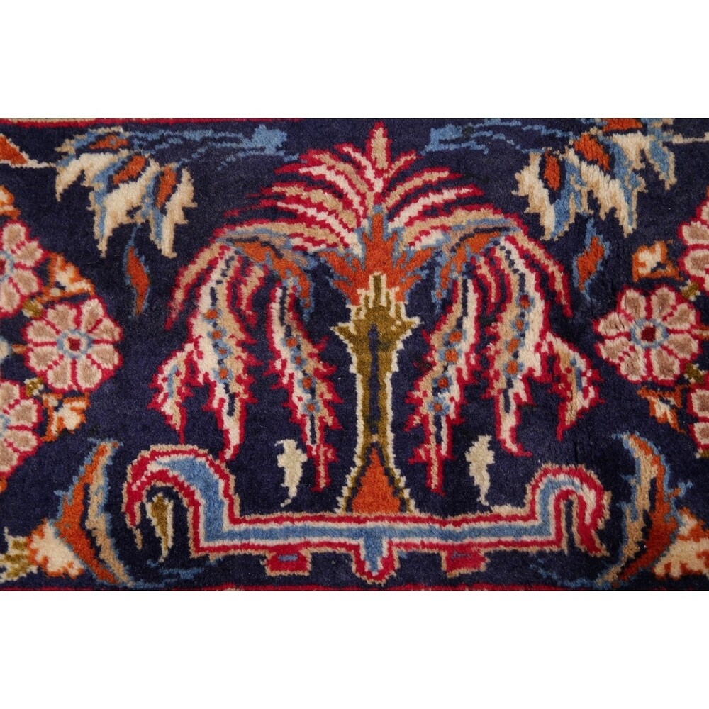 Najafabad Medallion Oriental Handmade Wool Vintage Persian Area Rug - 13'3" x 9'6"