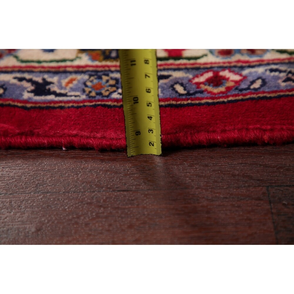 Najafabad Medallion Oriental Handmade Wool Vintage Persian Area Rug - 13'3" x 9'6"