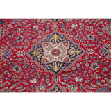 Najafabad Medallion Oriental Handmade Wool Vintage Persian Area Rug - 13'3" x 9'6"
