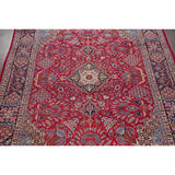 Najafabad Medallion Oriental Handmade Wool Vintage Persian Area Rug - 13'3" x 9'6"