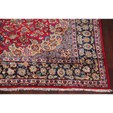 Najafabad Medallion Oriental Vintage Handmade Wool Persian Area Rug - 14'1" x 10'2"