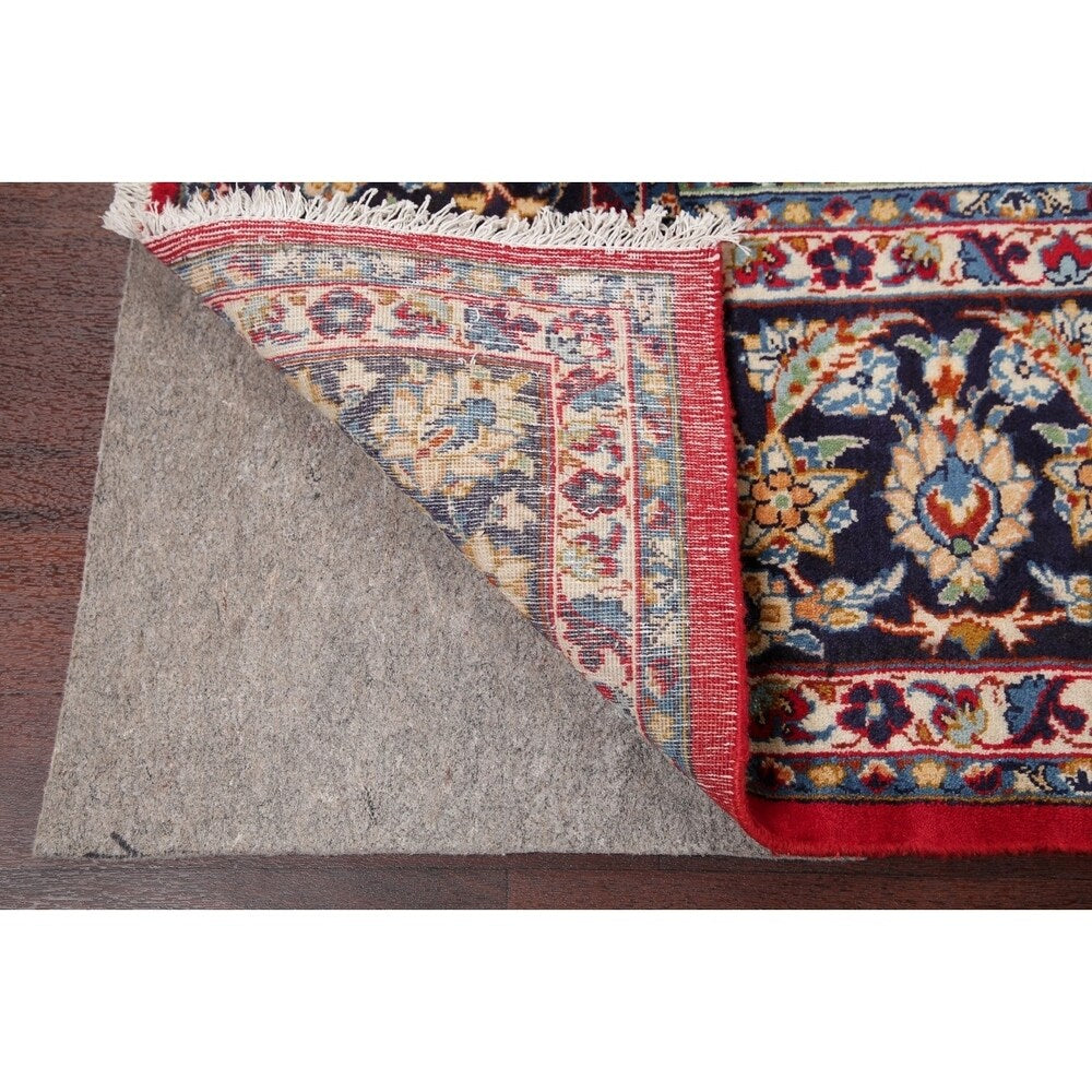 Najafabad Medallion Oriental Vintage Handmade Wool Persian Area Rug - 14'1" x 10'2"