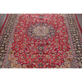 Najafabad Medallion Oriental Vintage Handmade Wool Persian Area Rug - 14'1" x 10'2"