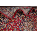 Najafabad Medallion Oriental Vintage Handmade Wool Persian Area Rug - 14'1" x 10'2"