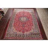 Najafabad Medallion Oriental Vintage Handmade Wool Persian Area Rug - 14'1" x 10'2"