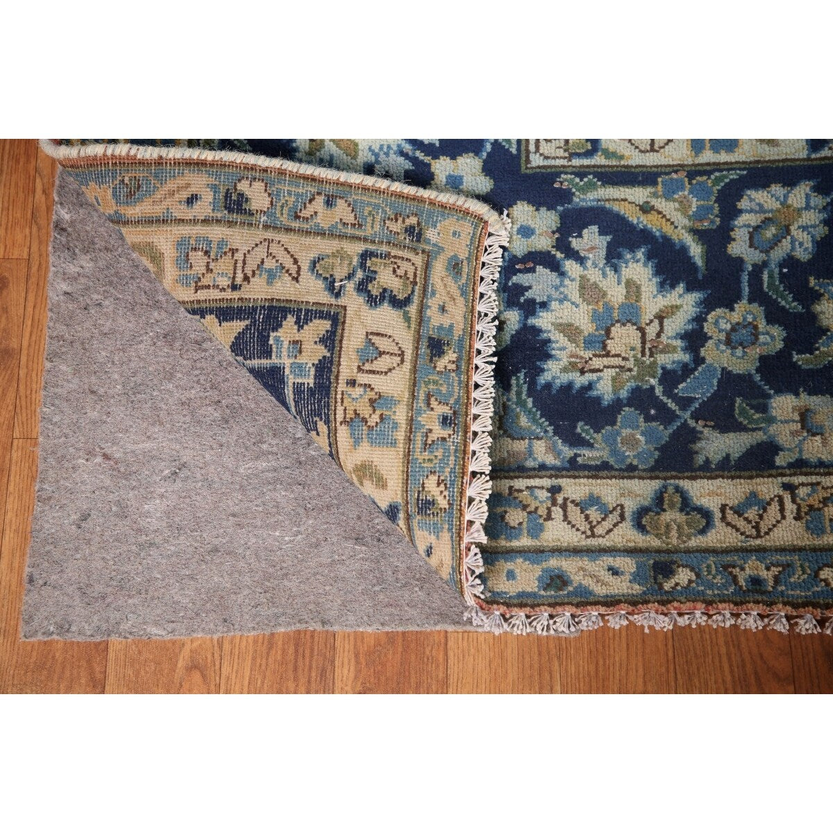Najafabad Persian Large Vintage Area Rug Handmade Wool Carpet - 9'10" x 13'10"