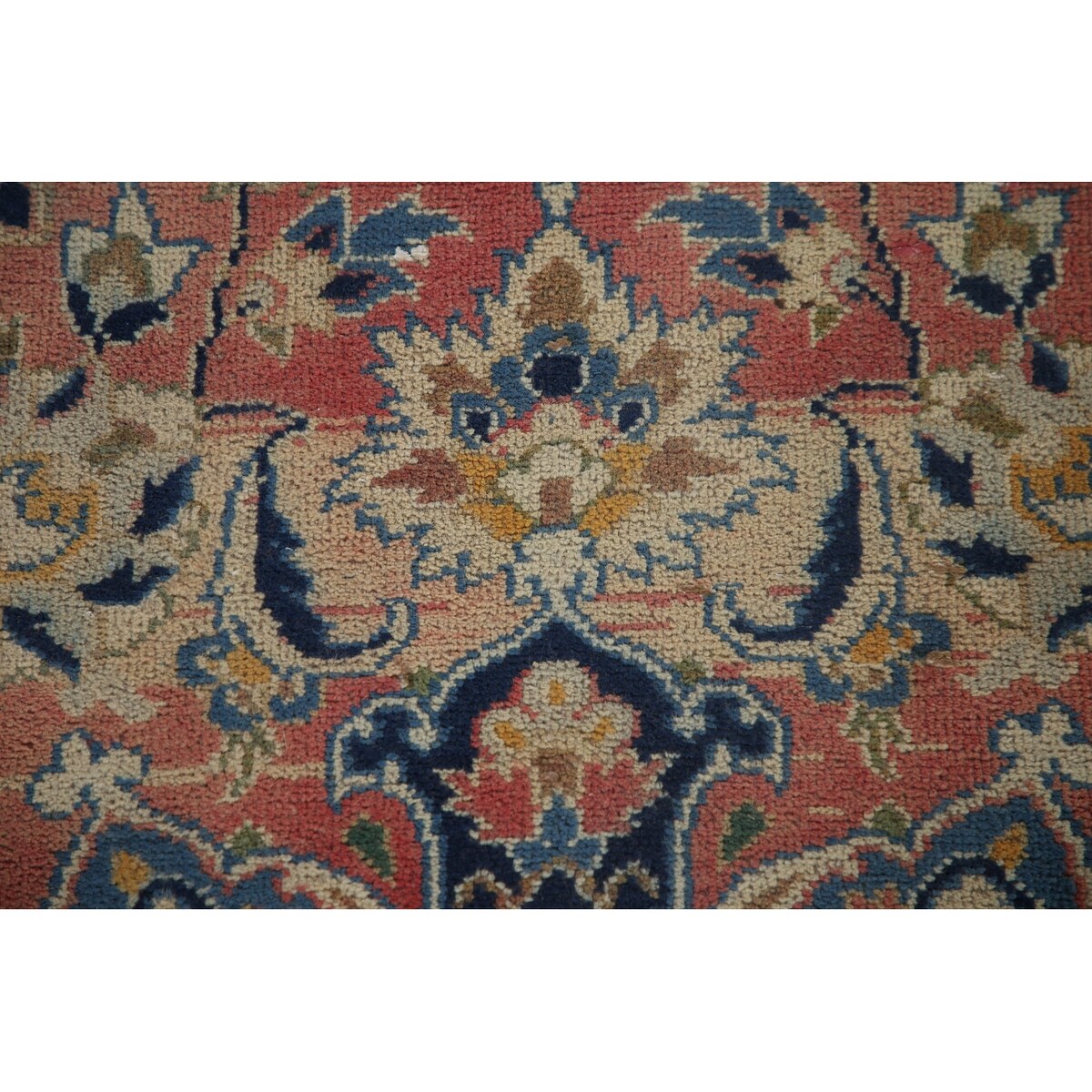 Najafabad Persian Large Vintage Area Rug Handmade Wool Carpet - 9'10" x 13'10"