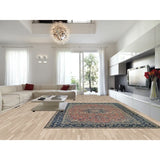Najafabad Persian Large Vintage Area Rug Handmade Wool Carpet - 9'10" x 13'10"