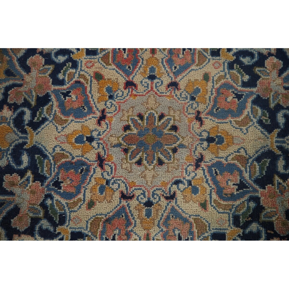 Najafabad Persian Large Vintage Area Rug Handmade Wool Carpet - 9'10" x 13'10"