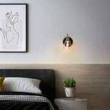 Nalia Modern Brass1-Light Wall Sconces Dimmable French Country Glass Bathroom Vanity Light