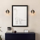 Nalia Modern Brass1-Light Wall Sconces Dimmable French Country Glass Bathroom Vanity Light