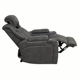 Nalo Power Recliner with Cup Holders, Gunmetal Grey